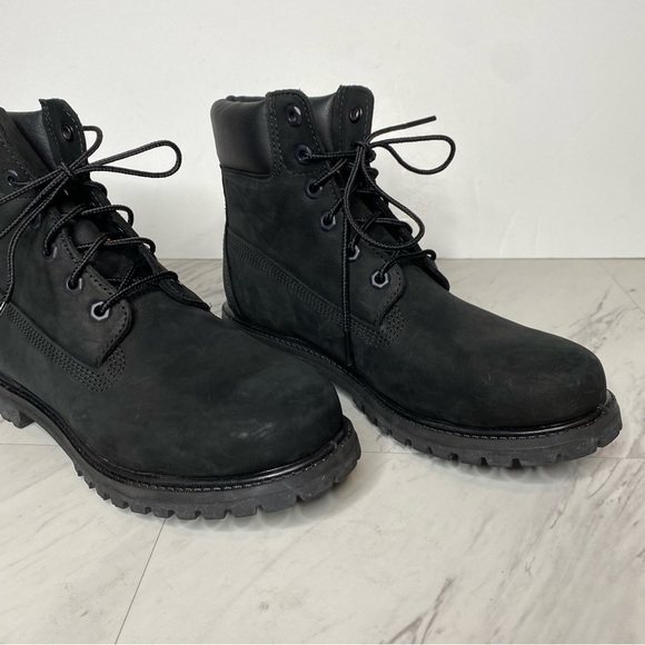 Timberland Black Nubuck Lace Up Boot 9M - Picture 9 of 14